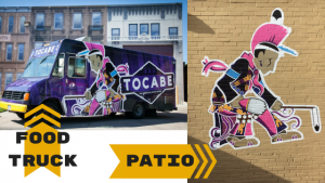 food truck and dancer